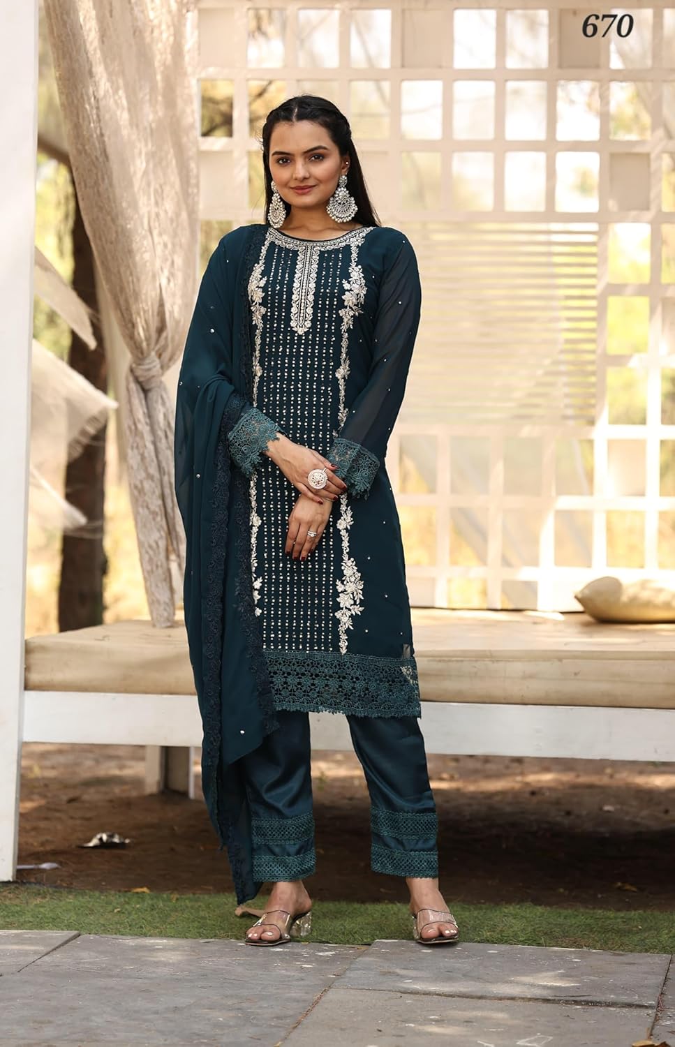 FASHION BAZAR 365 レディース リアル プレミアム ジョーゼット